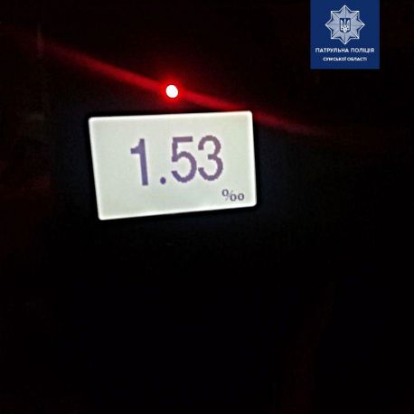 На дорозі національного значення патрульні Сумщини зупинили п'яного водія без прав