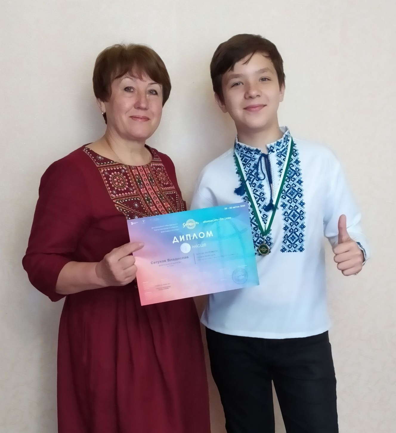 Юний баяніст із Сум переміг у III Міжнародному багатожанровому фестивалі-конкурсі «Samocvity – On Line».