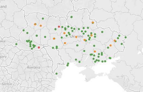 Запустили онлайн-мапу для відстежування поширення коронавірусу в Україні